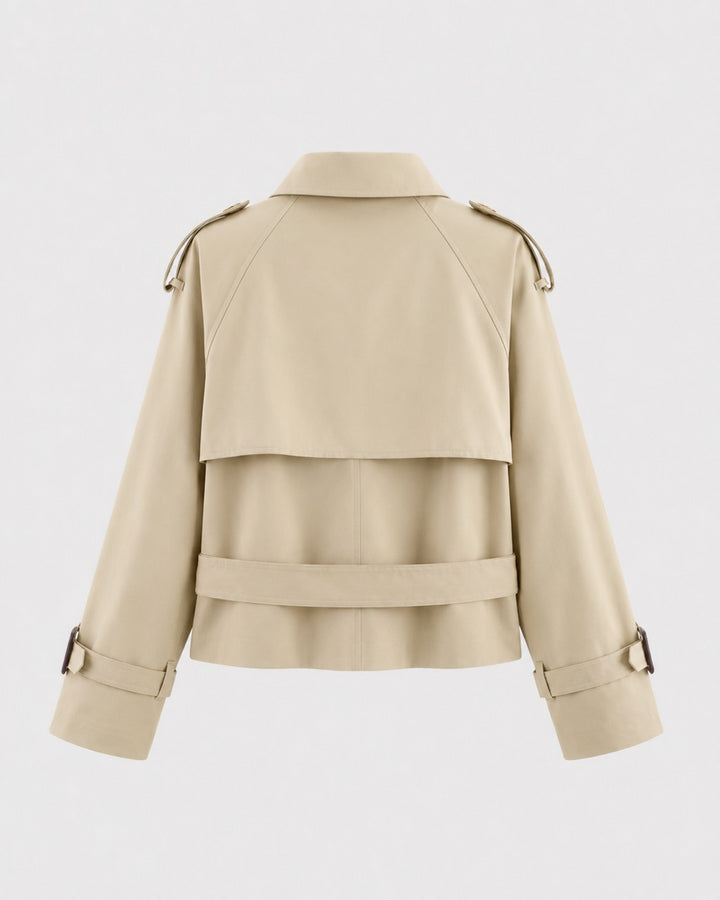 Cappotto Corto Stile Trench