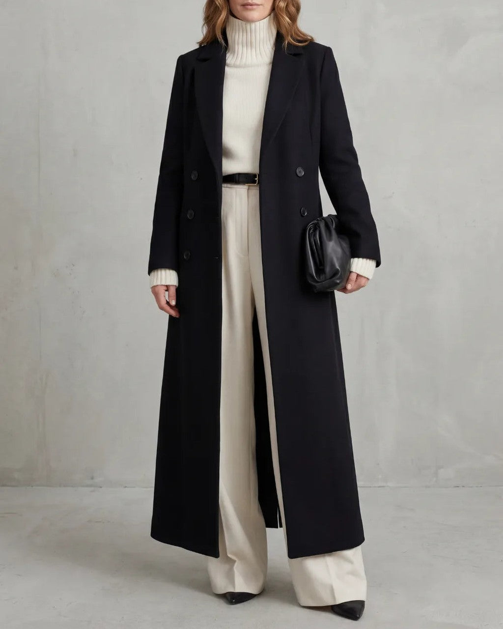 Cappotto Lungo a Doppio Petto