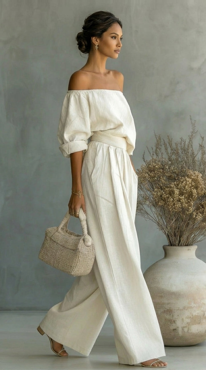 Completo con Top Stile Bardot