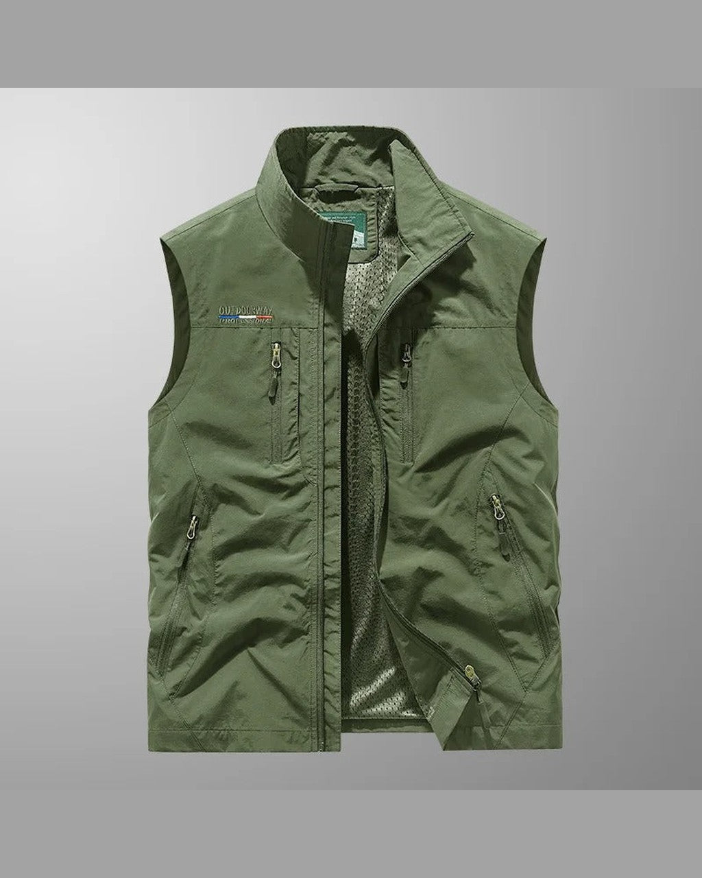 Gilet Sportivo con Tasche a Zip