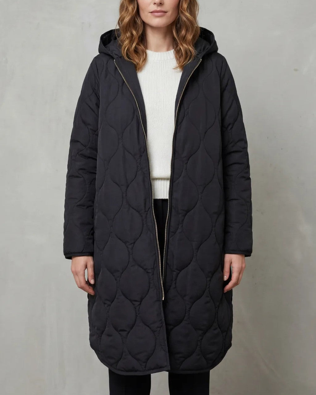 Parka Trapuntato con Cappuccio