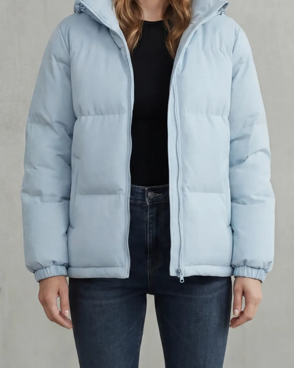 Piumino Azzurro con Cappuccio