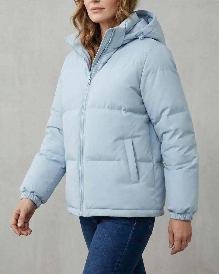 Piumino Azzurro con Cappuccio