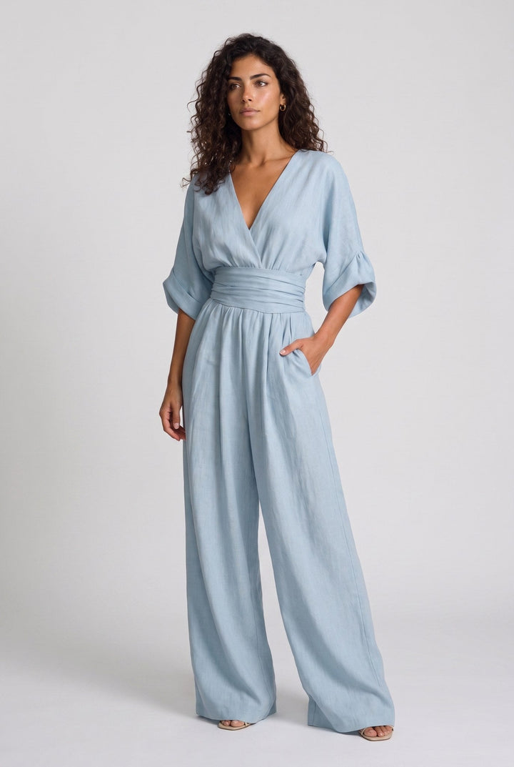 Completo Elegante con Pantalone Ampio