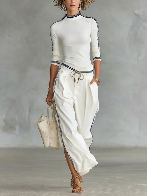 Completo Coordinato con Pantalone Largo