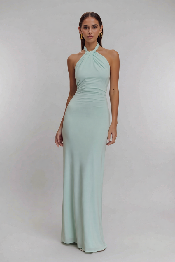 Abito Lungo con Scollo Halter