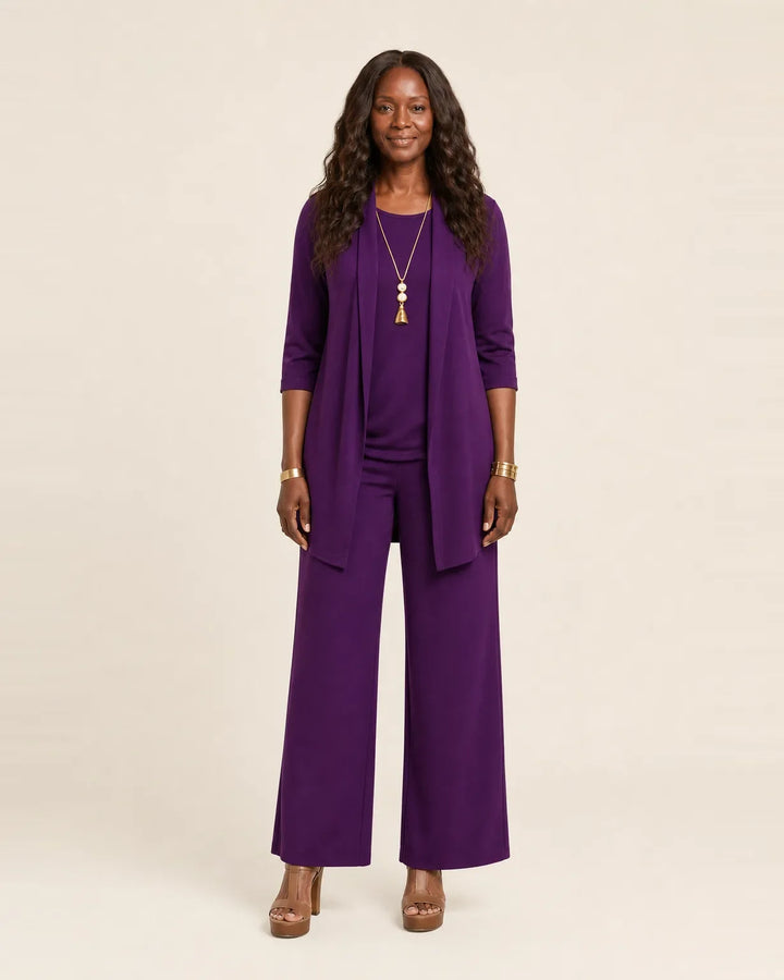 Completo Elegante con Cardigan Fluido