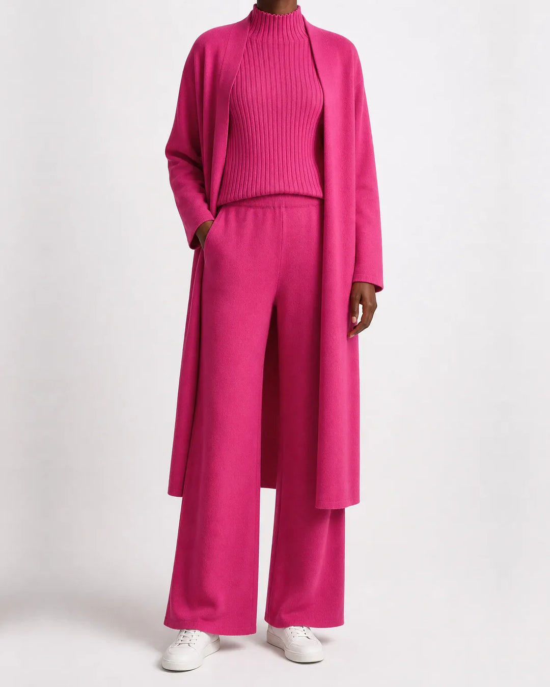 Completo Tre Pezzi con Cardigan Lungo
