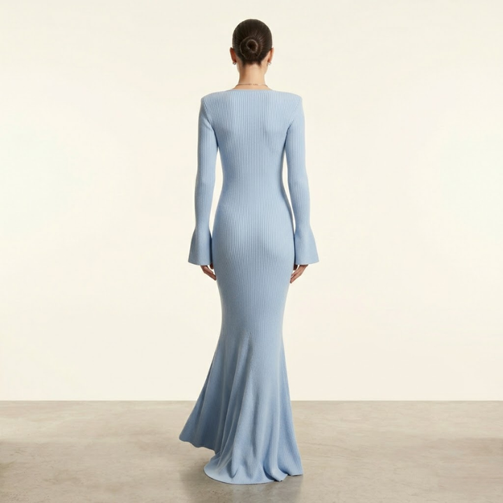 Abito in Maglia Blu
