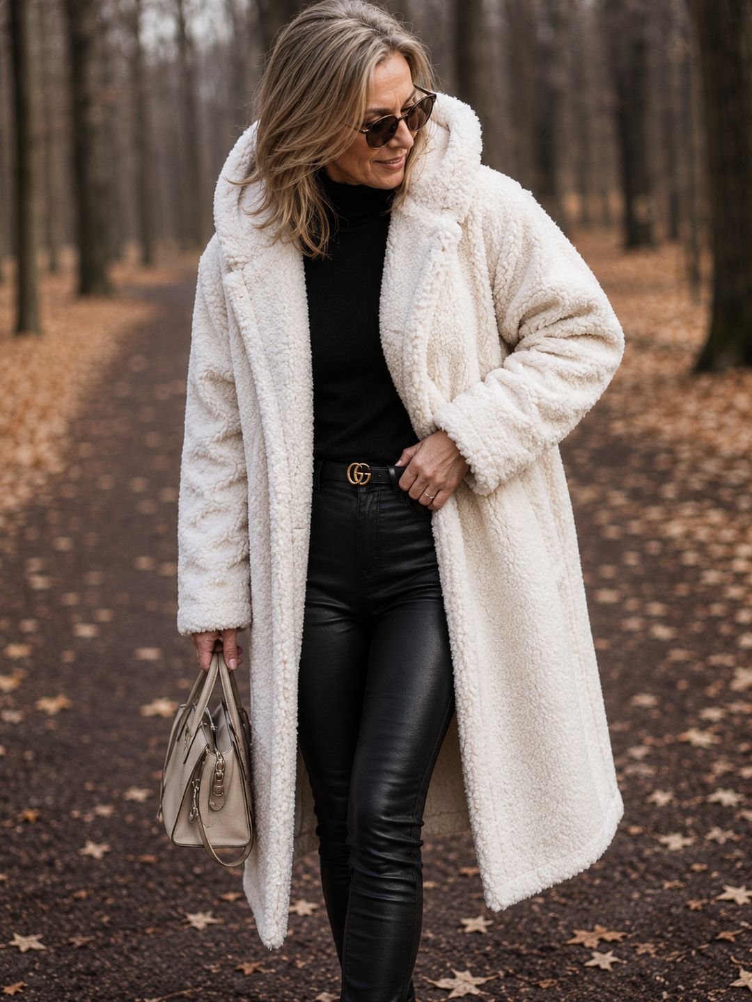 Cappotto Avvolgente con Cappuccio