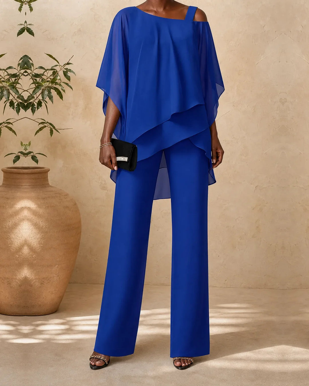 Completo Monospalla con Pantalone Palazzo