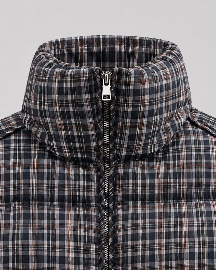 Cappotto Corto a Quadri