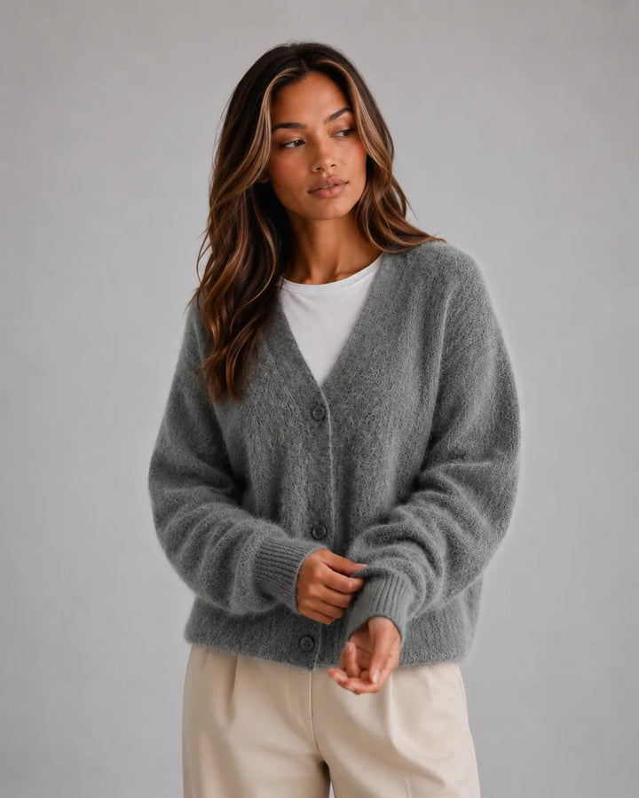 Cardigan Soffice con Bottoni