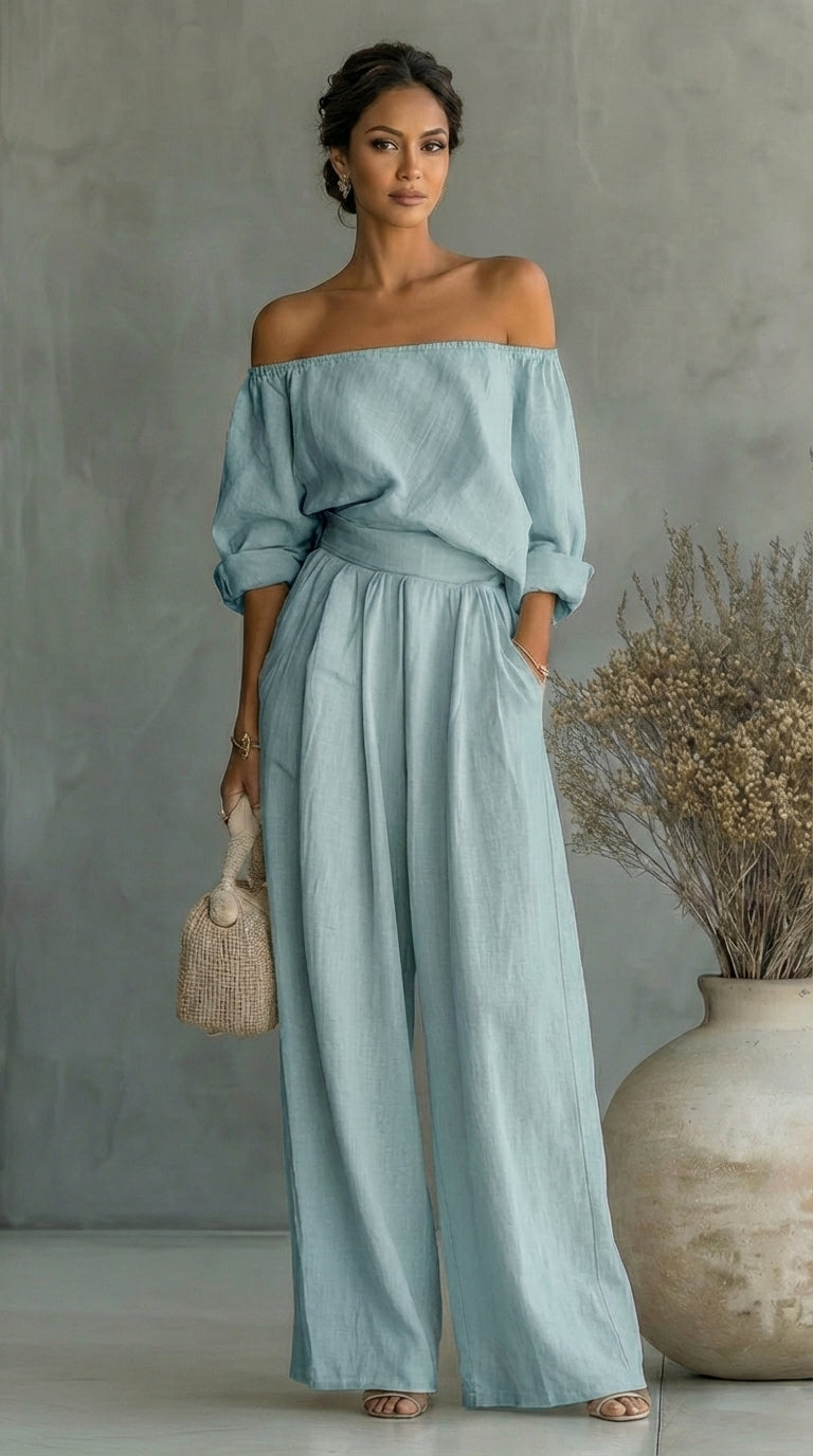 Completo con Top Stile Bardot