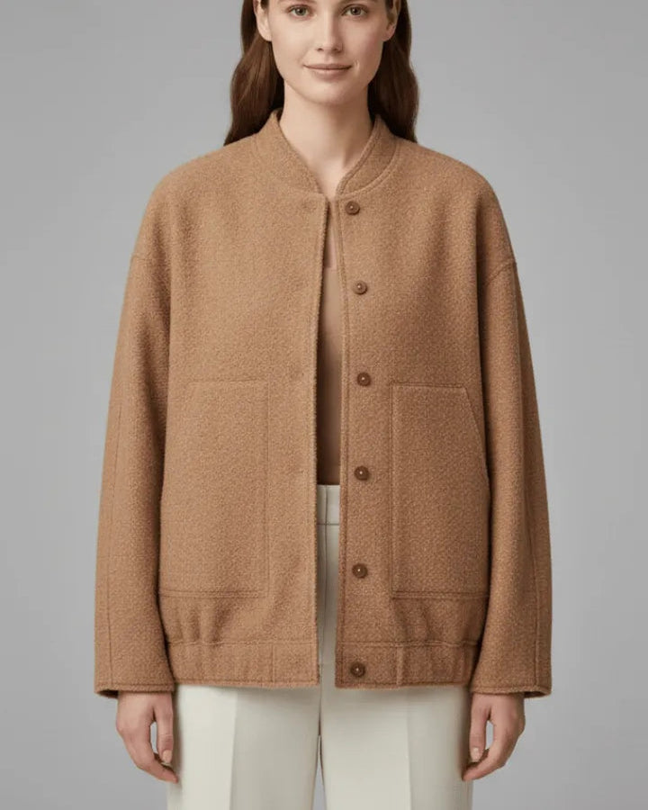 Giacca Oversize Collo Alto