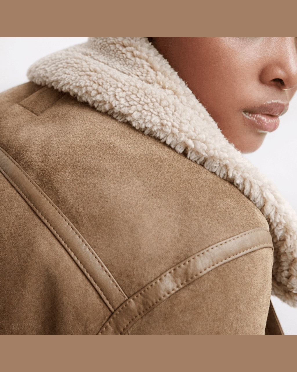 Giacca Stile Biker con Collo Ampio