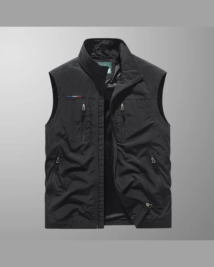 Gilet Sportivo con Tasche a Zip