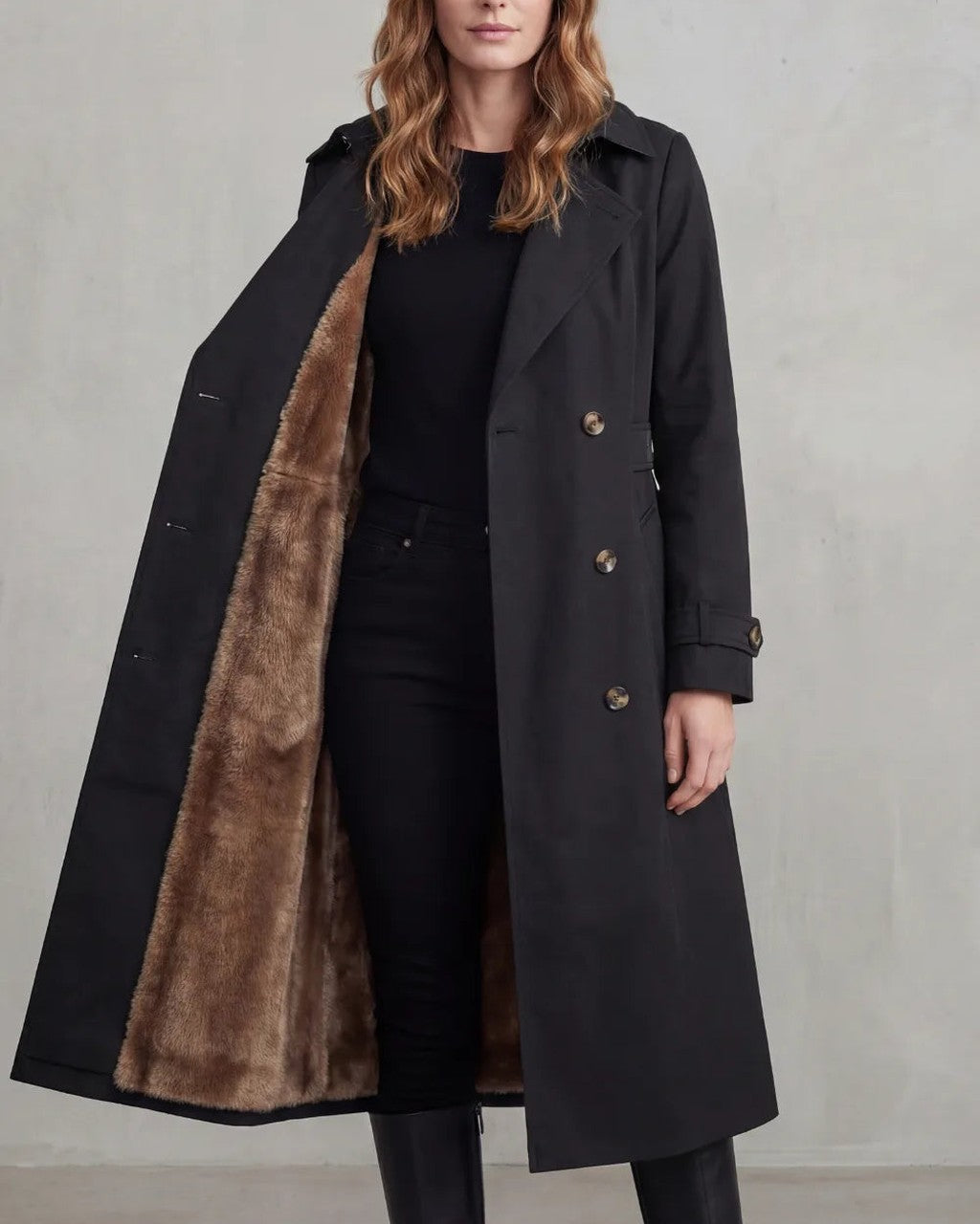 Trench Classico con Interno Morbido