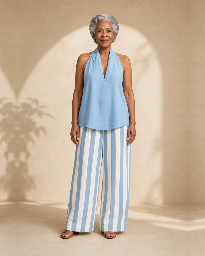 Completo Pantalone a Righe