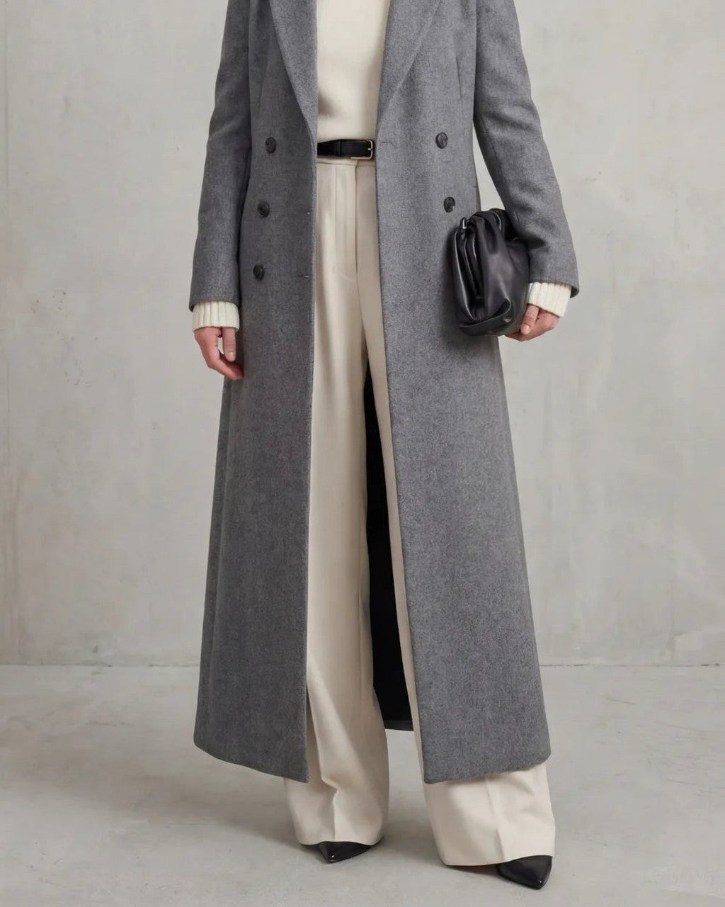 Cappotto Lungo a Doppio Petto