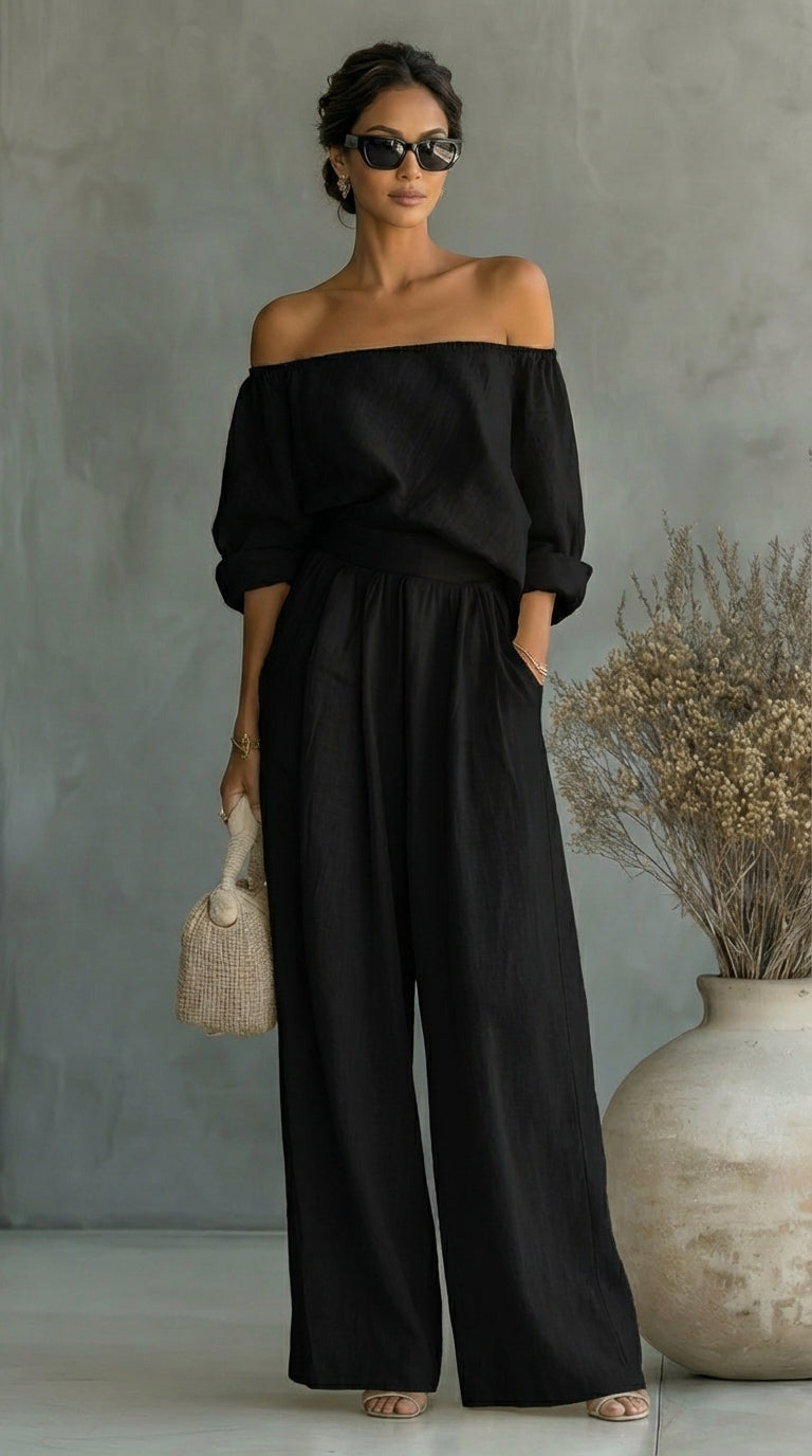 Completo con Top Stile Bardot