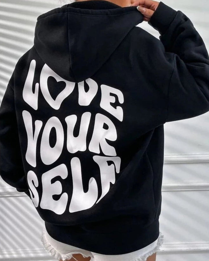 Felpa Oversize con Scritta