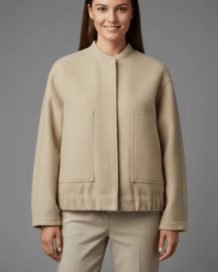 Giacca Oversize Collo Alto