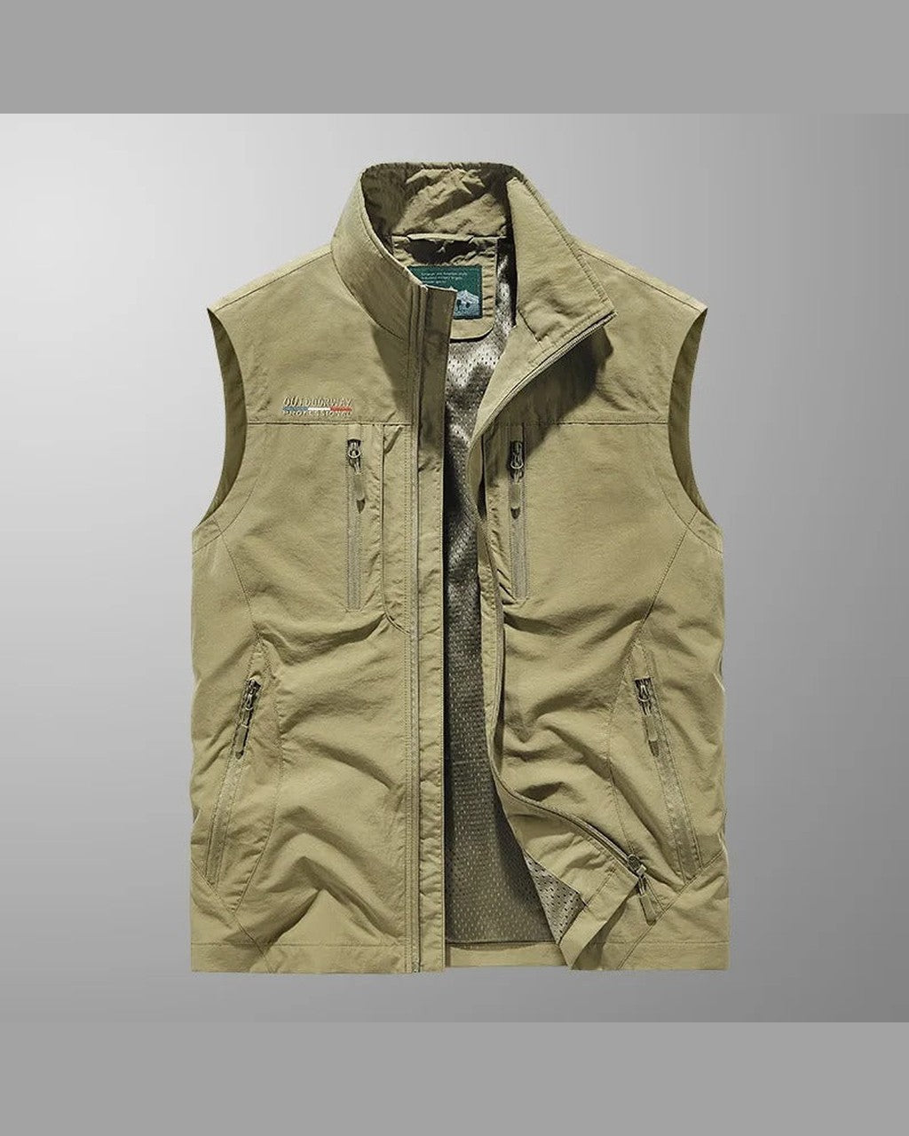 Gilet Sportivo con Tasche a Zip