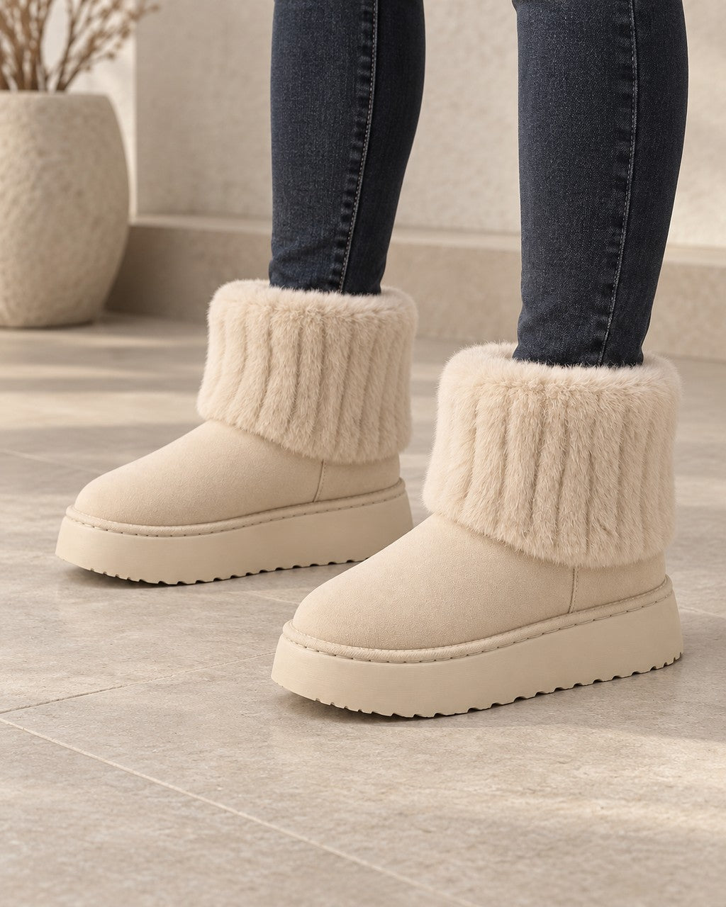 Stivaletti Slip-on con Platform