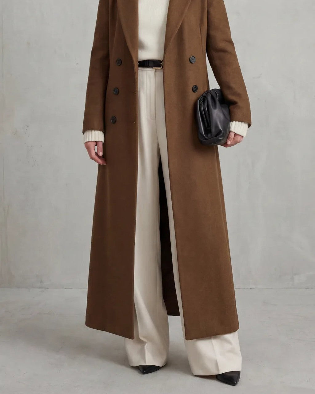 Cappotto Lungo a Doppio Petto