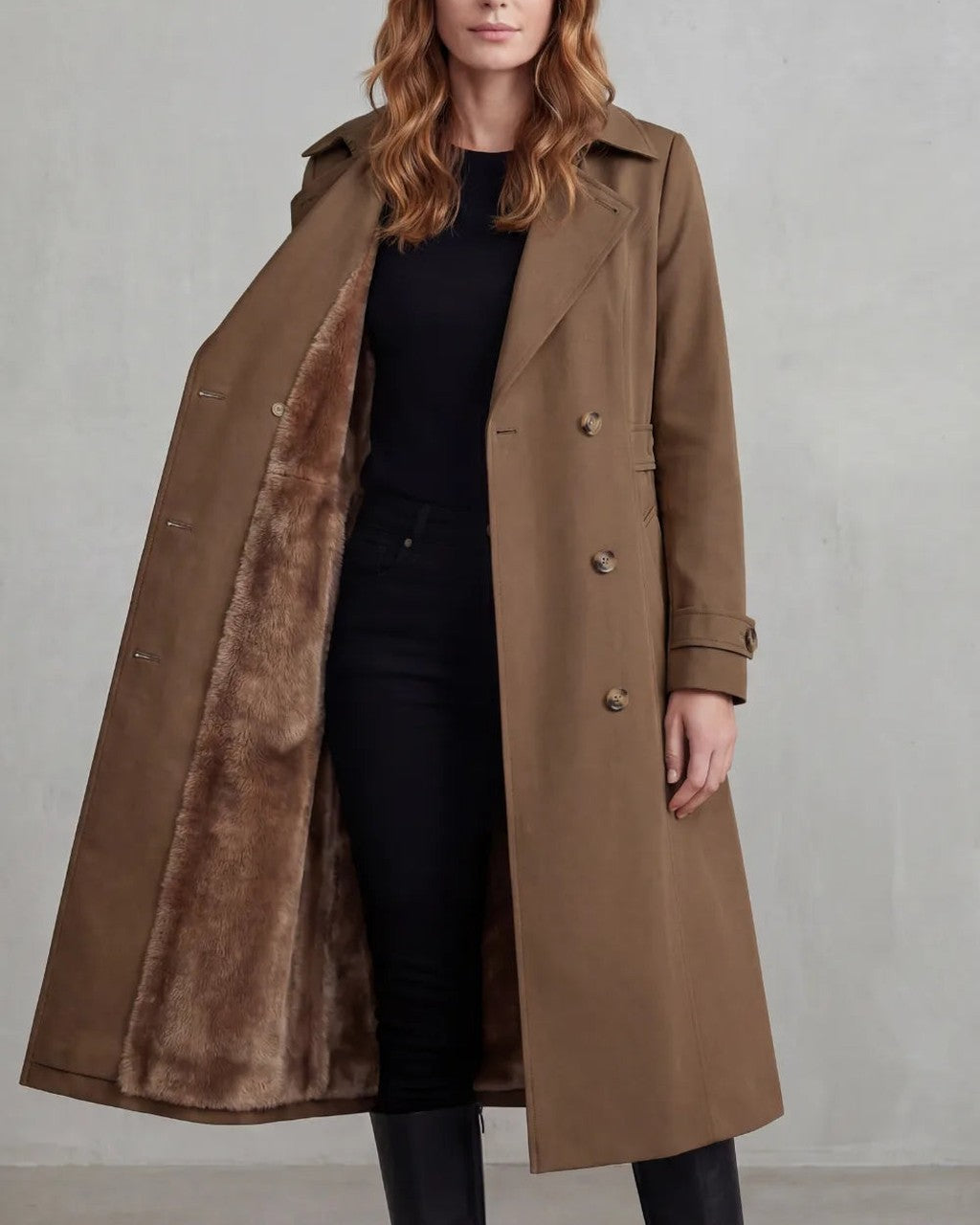 Trench Classico con Interno Morbido