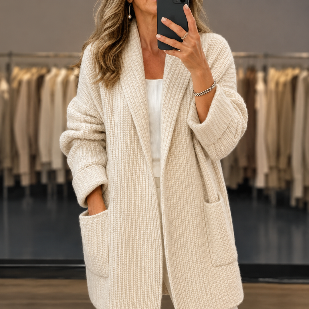 Cappotto Avvolgente con Tasche