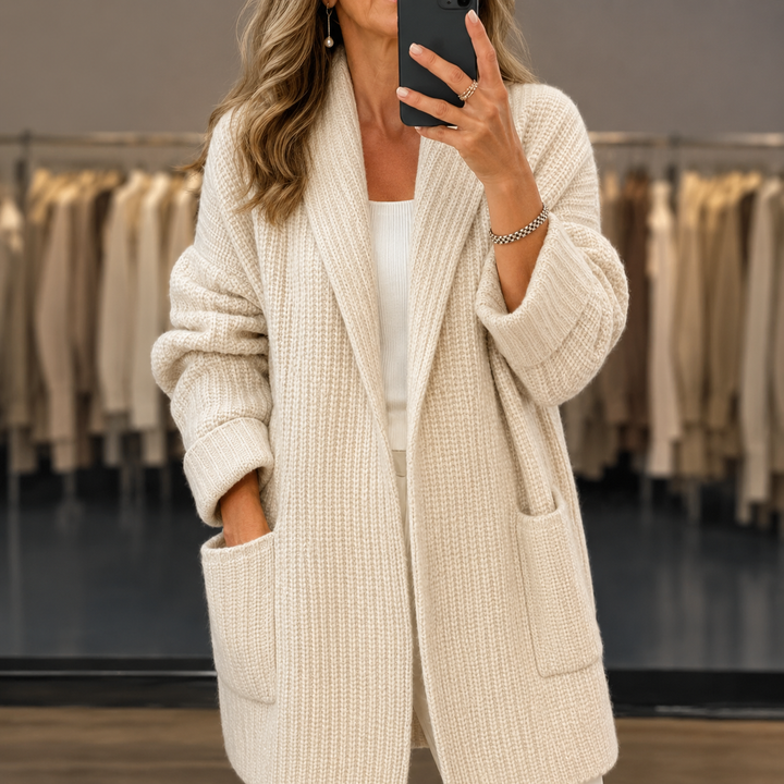 Cappotto Avvolgente con Tasche
