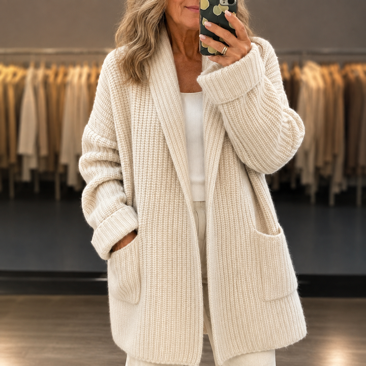 Cappotto Avvolgente con Tasche