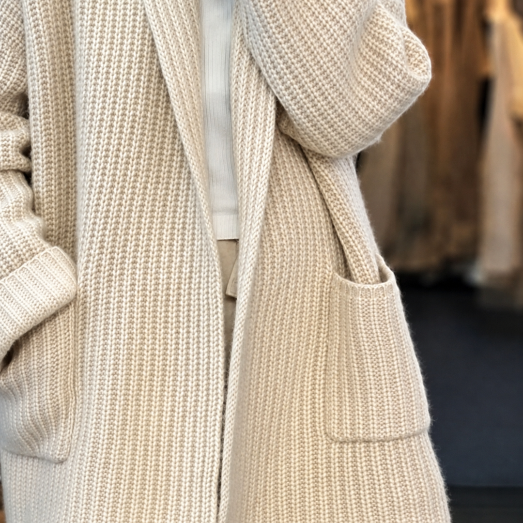 Cappotto Avvolgente con Tasche
