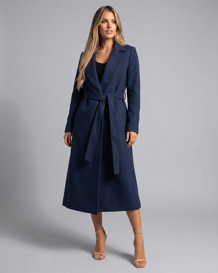 Trench Sartoriale Blu Navy