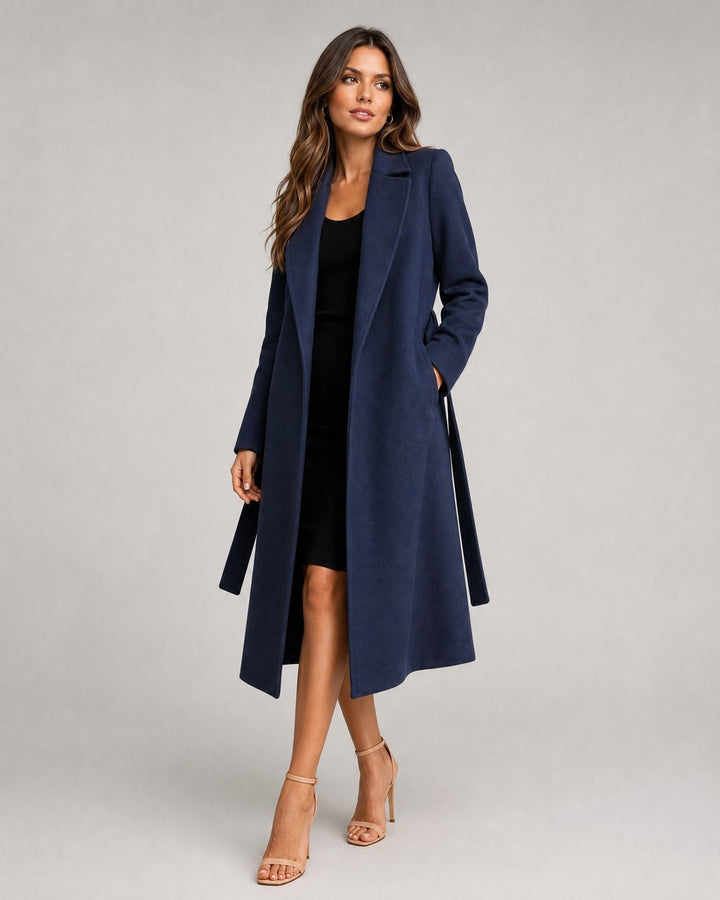 Trench Sartoriale Blu Navy