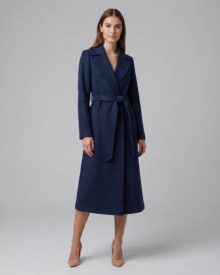 Trench Sartoriale Blu Navy