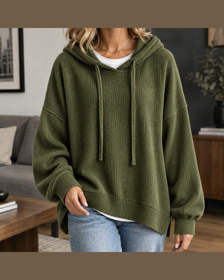 Felpa Oversize con Cappuccio