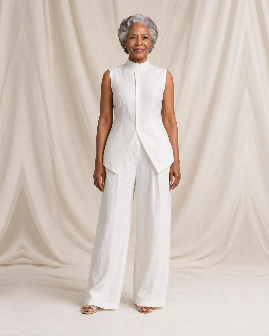 Completo Strutturato con Pantalone Palazzo