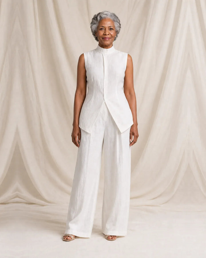 Completo Strutturato con Pantalone Palazzo