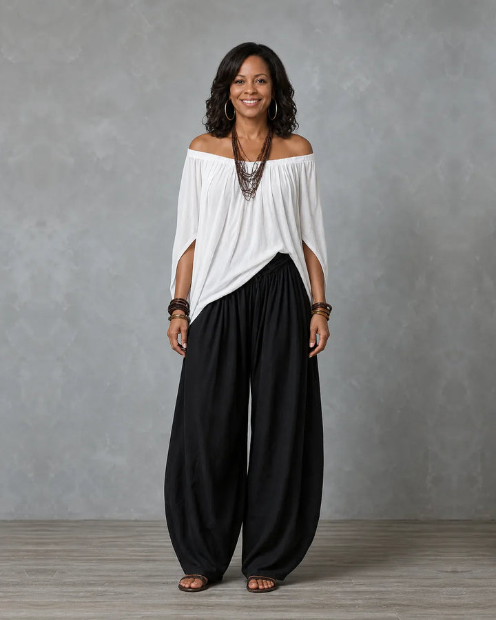 Completo Spalle Scoperte e Pantalone Harem
