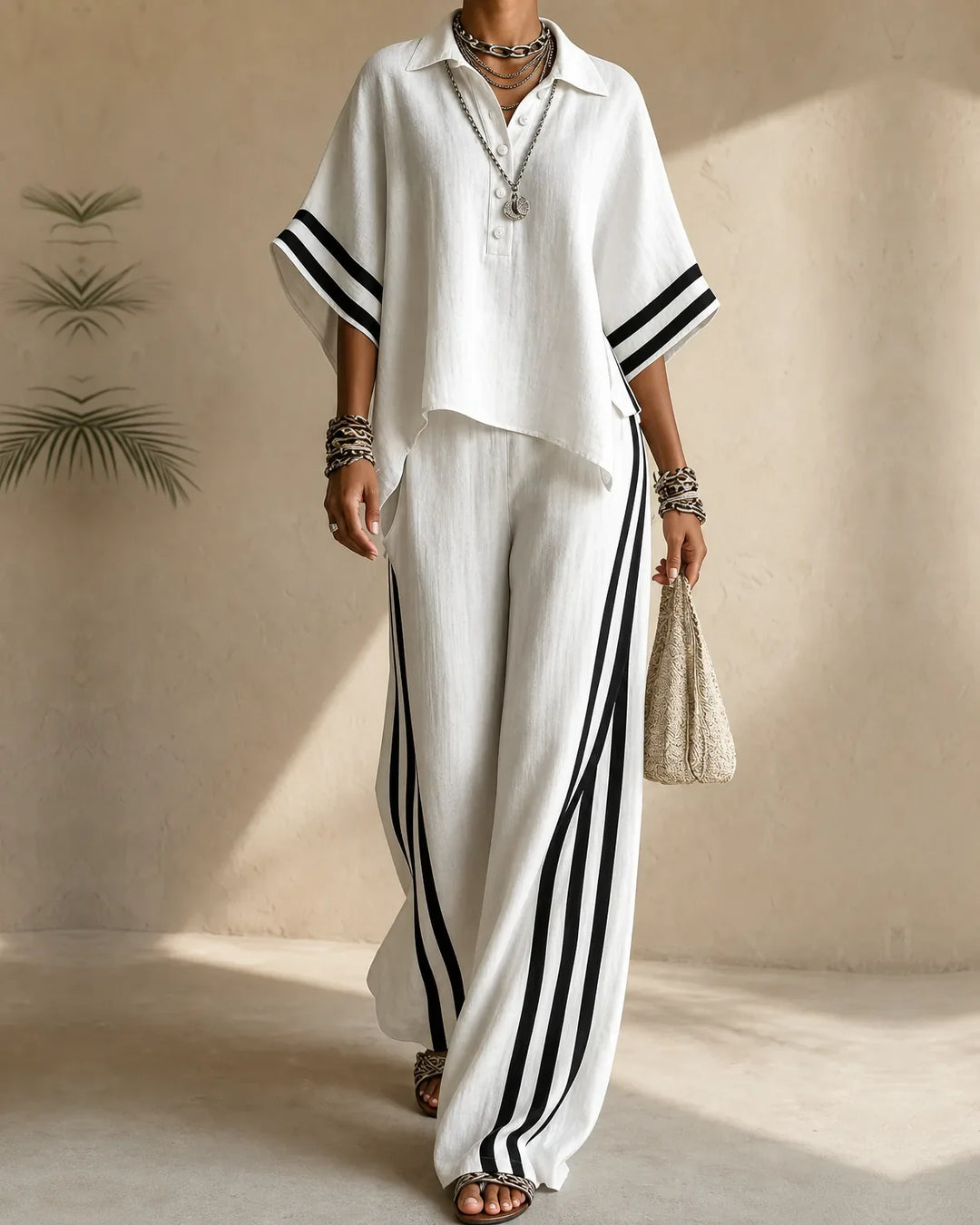Completo Pantalone con Bande Laterali
