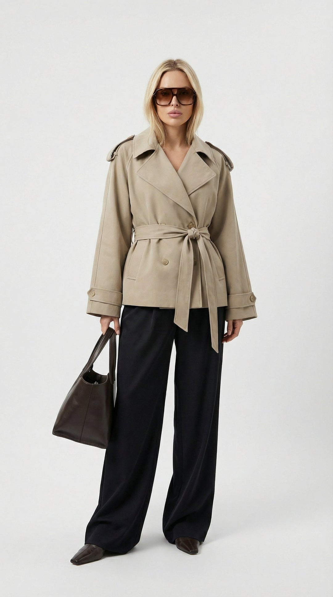 Trench Corto Stile Classico