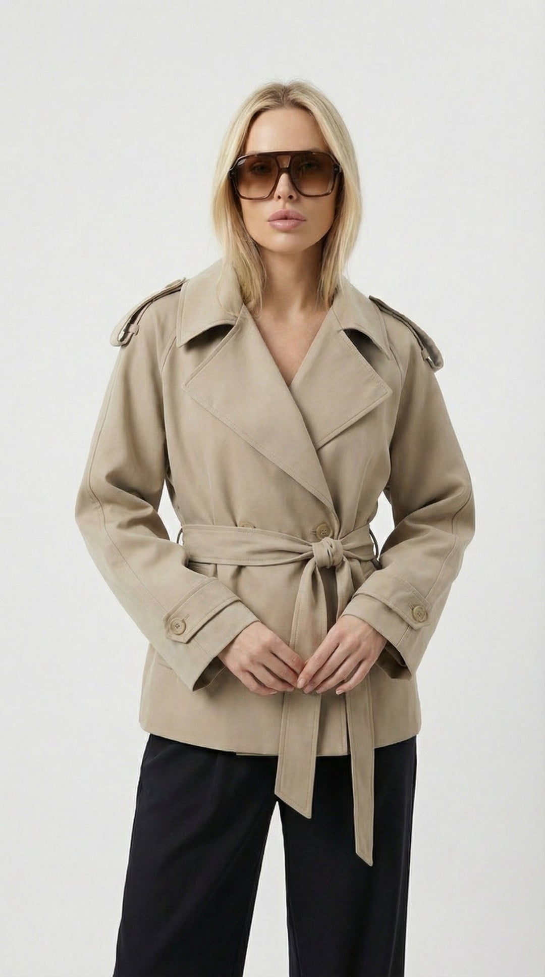 Trench Corto Stile Classico